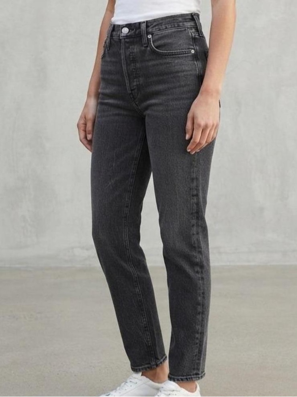 Abercrombie & Fitch The Mom High Rise Curve Love Black Jeans Size 27